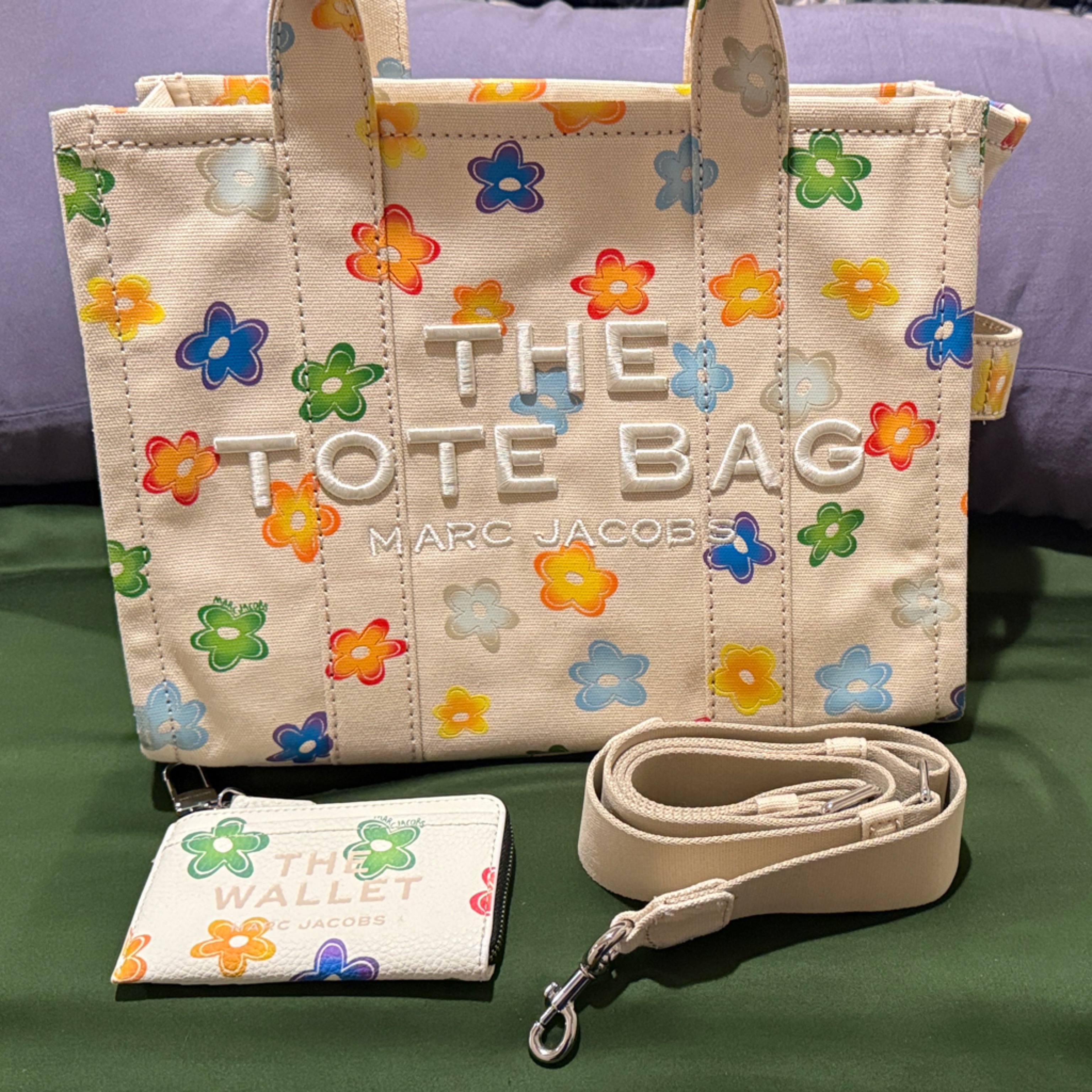 Marc Jacobs Multicolor Floral Tote With Strap